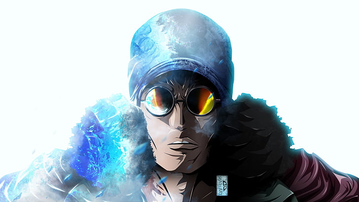 Anime, One Piece, Kuzan (One Piece), one person, portrait, front view