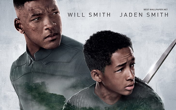 Will Smith and Jaden Smith in After Earth