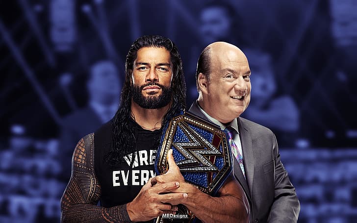 HD wallpaper: Roman Reigns, paul heyman, WWE, smackdown, wwe champion,  wrestlemania | Wallpaper Flare
