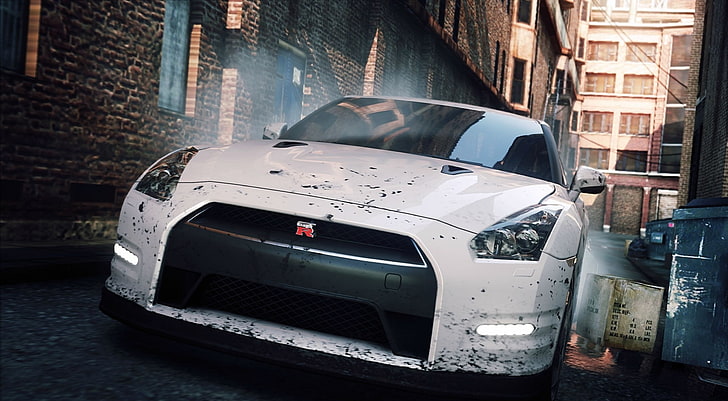 NFS MW2, white sports car, Games, Need For Speed, Racing, most wanted 2, HD wallpaper