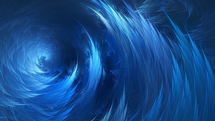 Hd Wallpaper Blue And Gray Digital Wallpaper Spiral Waves Abstract Digital Art Wallpaper Flare