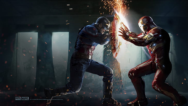 HD wallpaper: Captain America, Captain America: Civil War, Iron Man |  Wallpaper Flare