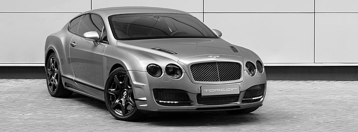 Bentley Continental GT Bullet, silver coupe, Cars, Porsche, topcar, HD wallpaper