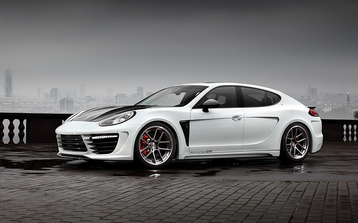 TopCar, Porsche, Porsche Panamera Stingray GTR, white cars