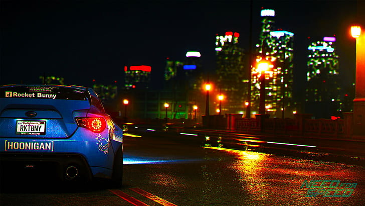 Need for Speed, Subaru BRZ, car, Toyobaru, rear view, HD wallpaper