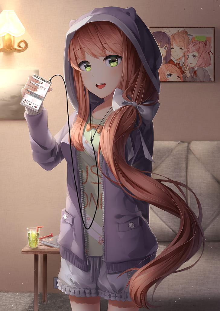 Just Monika aesthetic anime bizarre ddlc doki doki literature club  glitch HD phone wallpaper  Peakpx