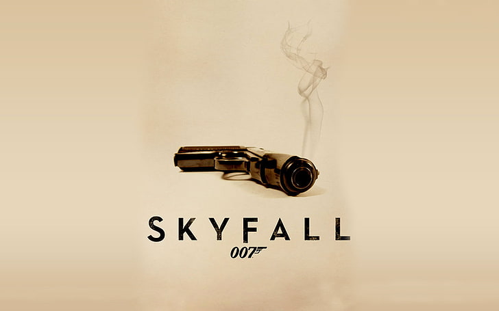 Skyfall 007 Hollywood Movies, Skyfall wallpaper, light, gun, brown, HD wallpaper