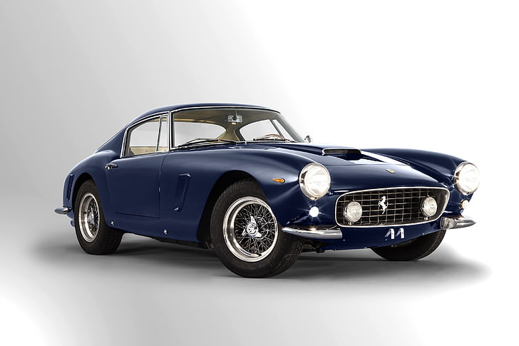 Ferrari, blue cars, vehicle, Ferrari 250 GTO, mode of transportation, HD wallpaper