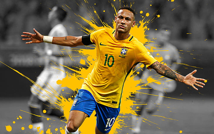 Neymar 4K, HD wallpaper