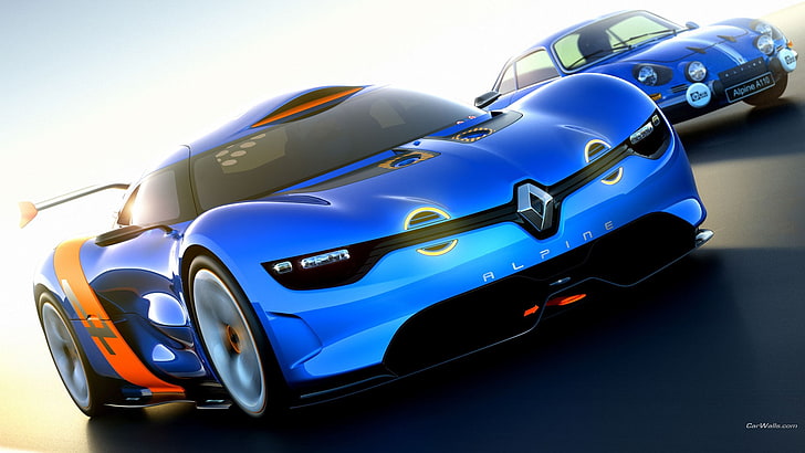 car, Renault Alpine, mode of transportation, blue, motor vehicle, HD wallpaper