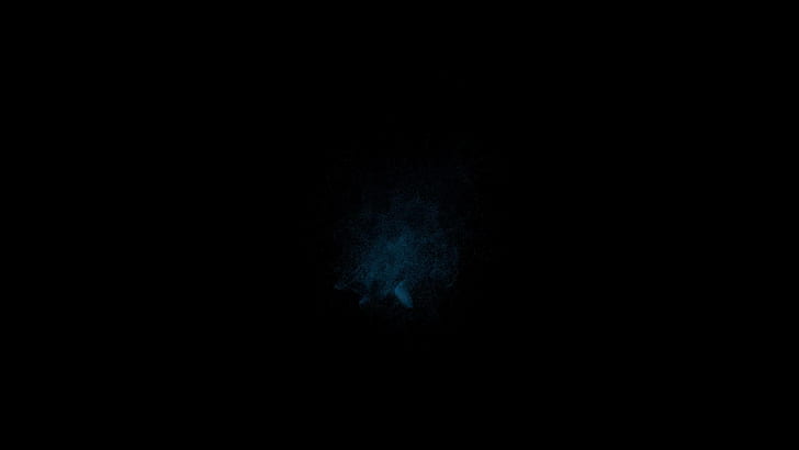 Simple, Particles, Black Background, HD wallpaper