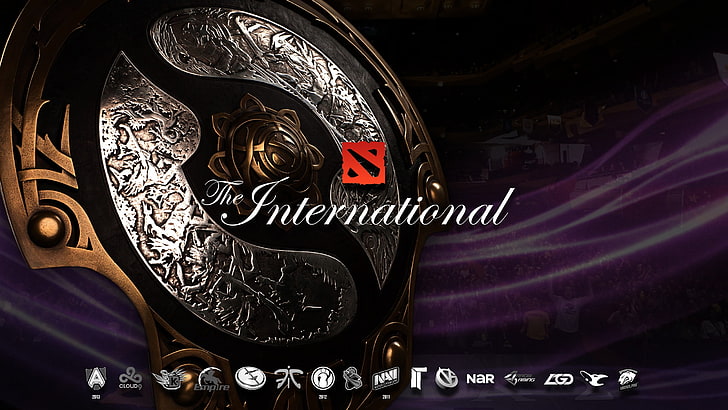 The International Dota 2 cover, no people, text, arts culture and entertainment, HD wallpaper