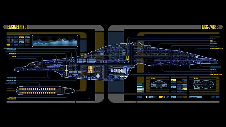 HD wallpaper: Star Trek, USS Voyager, LCARS | Wallpaper Flare