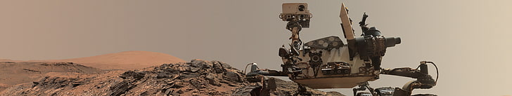 Mars, Rover, desert, brown, robot, NASA, stone, planet, space, HD wallpaper
