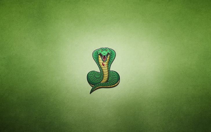 Cobra Snake Drawing, snakes, art, HD wallpaper