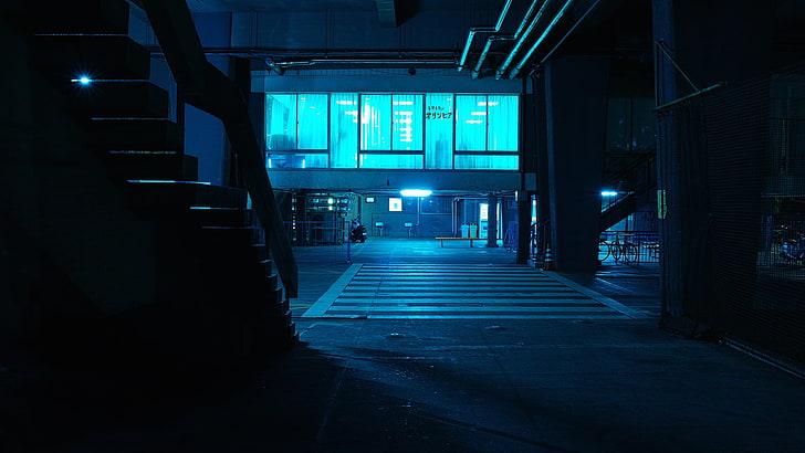 untitled, Japan, photography, neon, architecture, night, illuminated, HD wallpaper