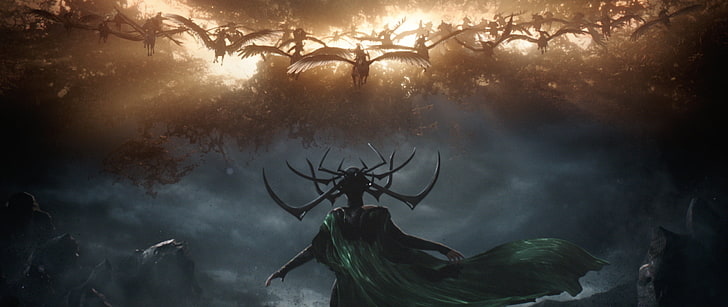 Hela wallpaper, Thor : Ragnarok, Marvel Cinematic Universe, valkyries