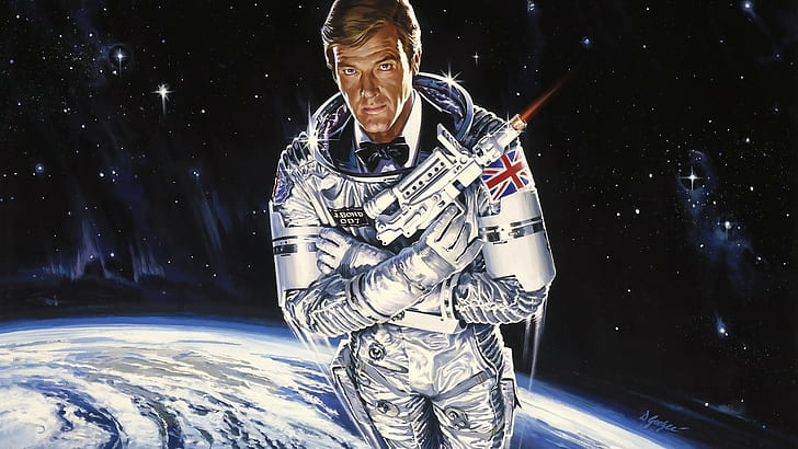 moonraker, Roger Moore, James Bond, HD wallpaper