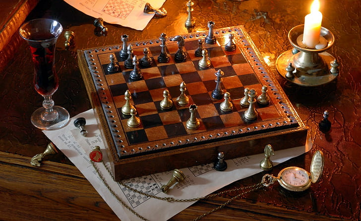 board games, chess, candle, table, indoors, burning, lighting equipment