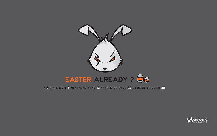 Bad Bunny-April 2017 Calendar Wallpaper
