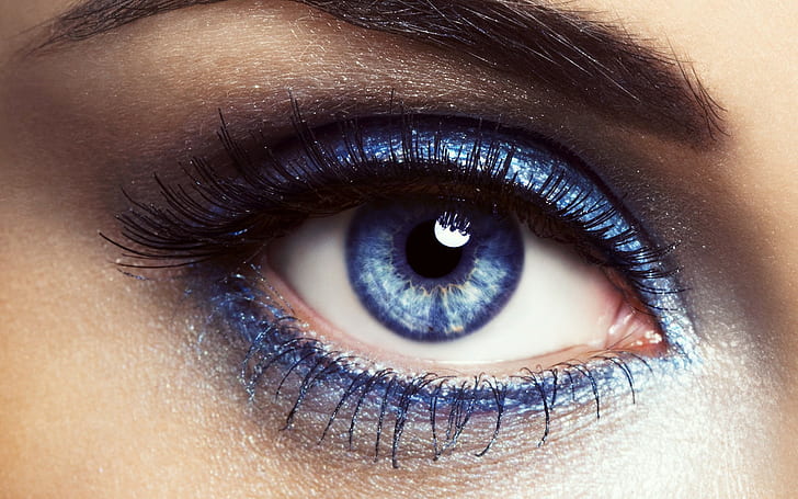 eyes, blue, HD wallpaper