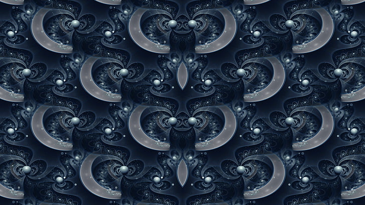 abstract, fractal, pattern, symmetry, digital art, close-up