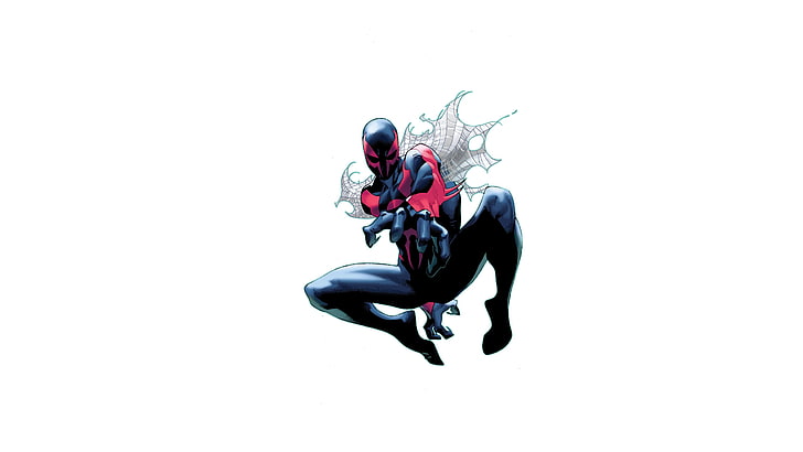 Marvel Comics, Spider-Man 2099, one person, full length, copy space, HD wallpaper