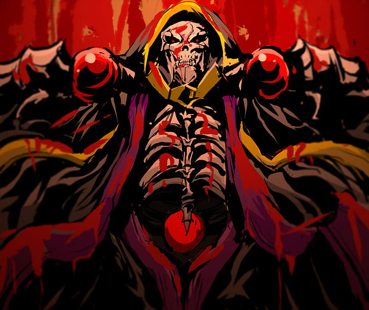 Hd Wallpaper Anime Overlord Ainz Ooal Gown Wallpaper Flare