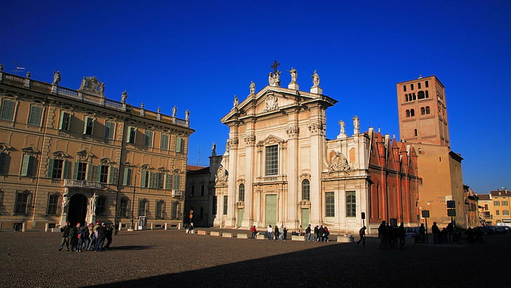 Cathedral Of San Pietro, concrete coliseum, piazza, nature, buildings, HD wallpaper