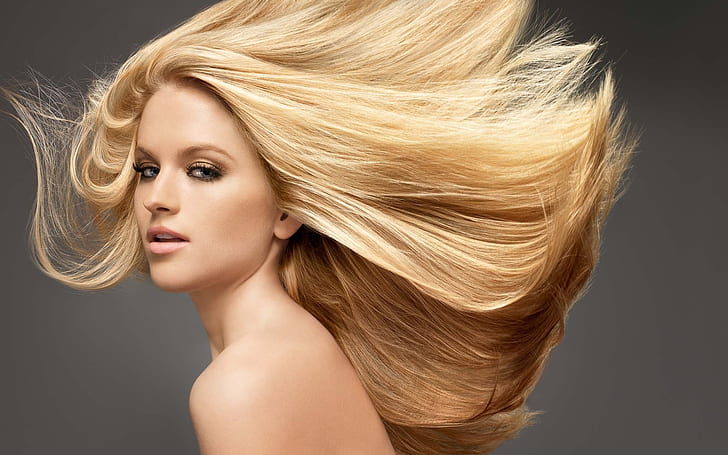 HD wallpaper: Blonde hair girl, hair flying, women's brown hair | Wallpaper  Flare