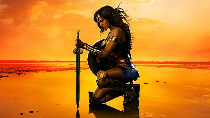 DC Comics, Wonder Woman, Gal Gadot, Movie, HD wallpaper
