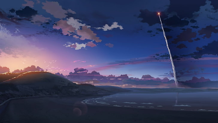 HD wallpaper: anime, nature, sunset | Wallpaper Flare