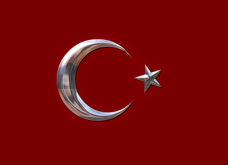 Turkey flag, Turkish, red, star shape, celebration, christmas