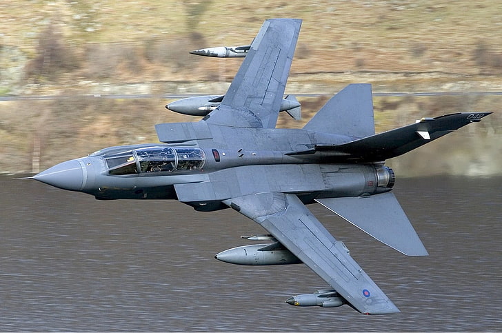 gray fighting jet, Panavia Tornado, jet fighter, airplane, aircraft, HD wallpaper