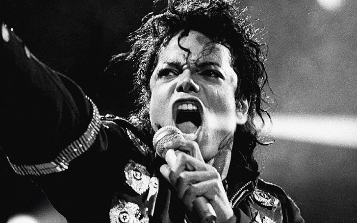 wallpaper, michael, jackson, sing, music, face, one person