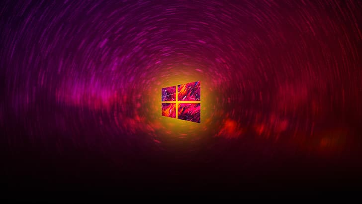 Windows 10, Microsoft, universe, sun rays HD wallpaper