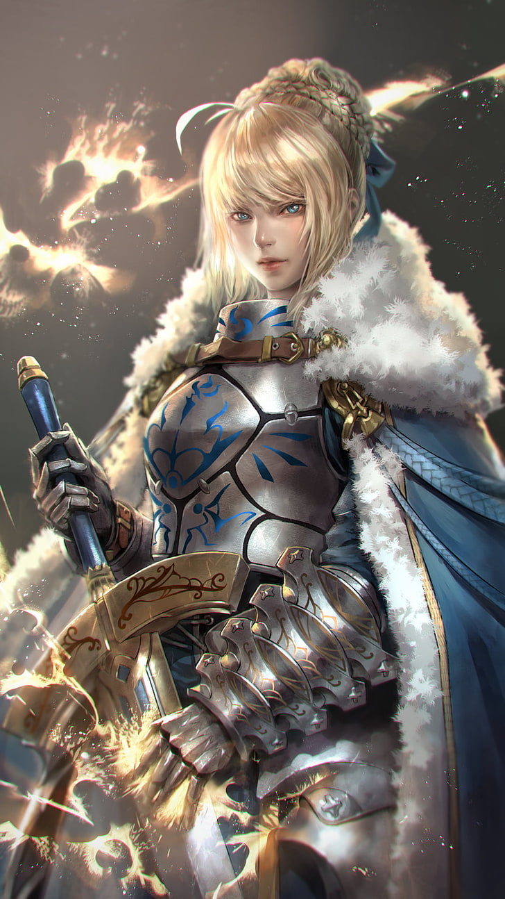 Fate Series Saber illustration, Fate/Grand Order, armor, Fate/Stay Night