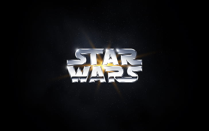 HD wallpaper: Star Wars Black HD, star wars logo, movies | Wallpaper Flare