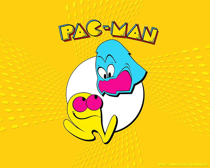 Pac-Man illustration, HD wallpaper