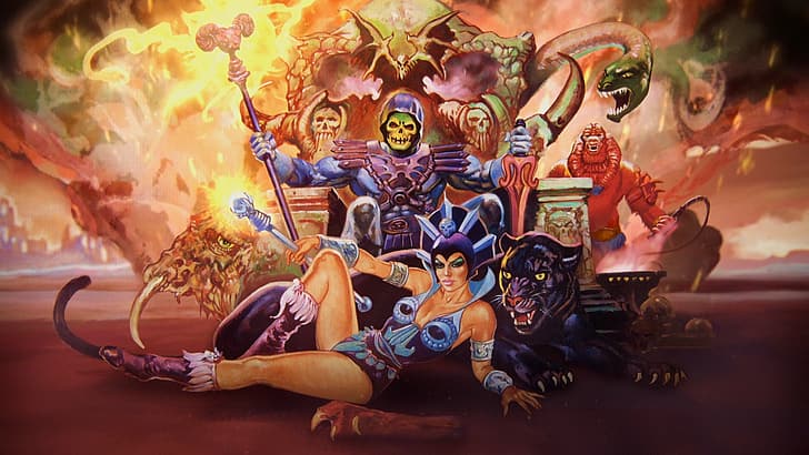 HD wallpaper: Masters of the Universe: Revelation, Motu, Skeletor, Evil-Lyn  | Wallpaper Flare