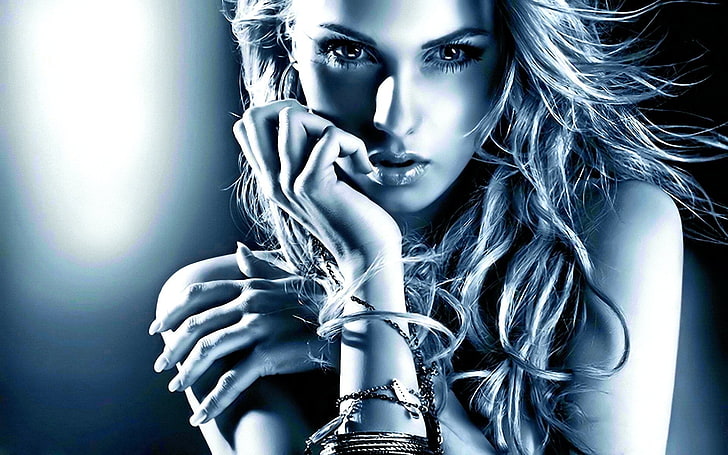 woman with bracelet digital wallpaper, Women, Beautiful, Blonde