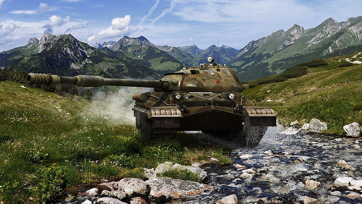 gray battle tank digital wallpaper, World of Tanks, wargaming, HD wallpaper