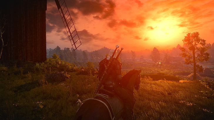 game application screenshot, The Witcher 3: Wild Hunt, Geralt of Rivia, HD wallpaper
