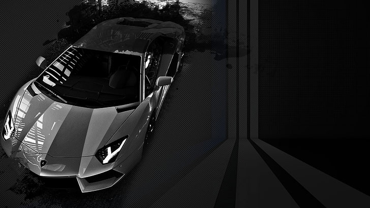 Lamborghini Aventador, vehicle, sports car, transportation, HD wallpaper