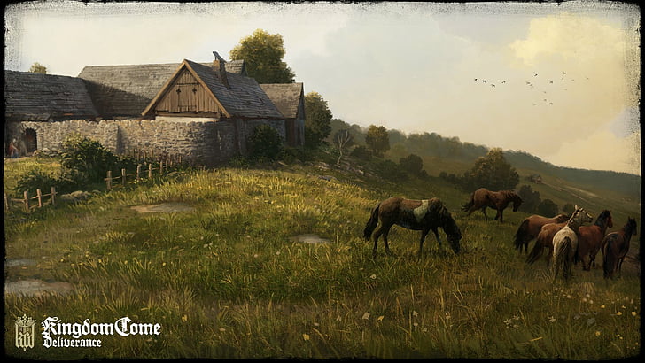 Video Game, Kingdom Come: Deliverance, Horse, Medieval, mammal, HD wallpaper