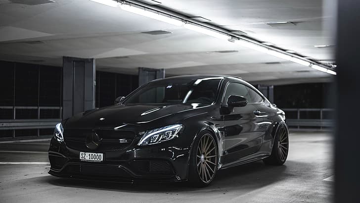 Mercedes-Benz, coupe, C63 AMG S, HD wallpaper