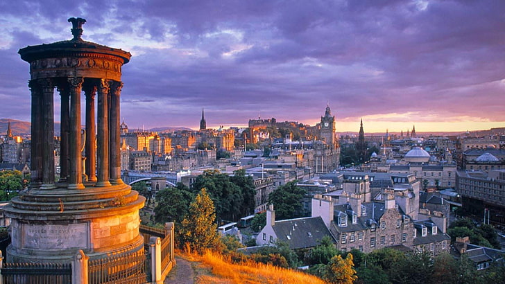 HD wallpaper: edinburgh, scotland, united kingdom, europe, view, panorama |  Wallpaper Flare