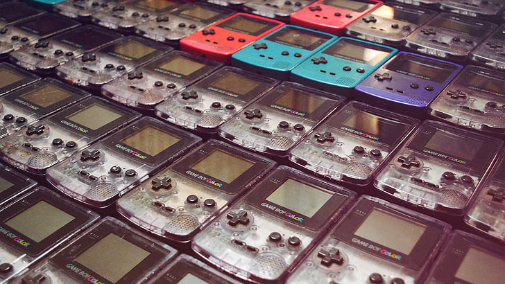 Game Boy Color collection, Nintendo, Super Mario, video games, HD wallpaper