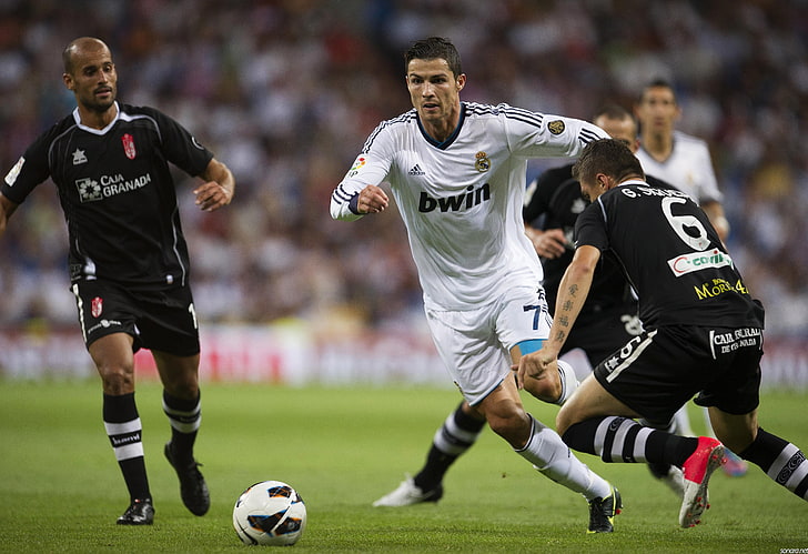 HD wallpaper: group of soccer player, Real Madrid, Karim Benzema, Cristiano Ronaldo - Wallpaper ...