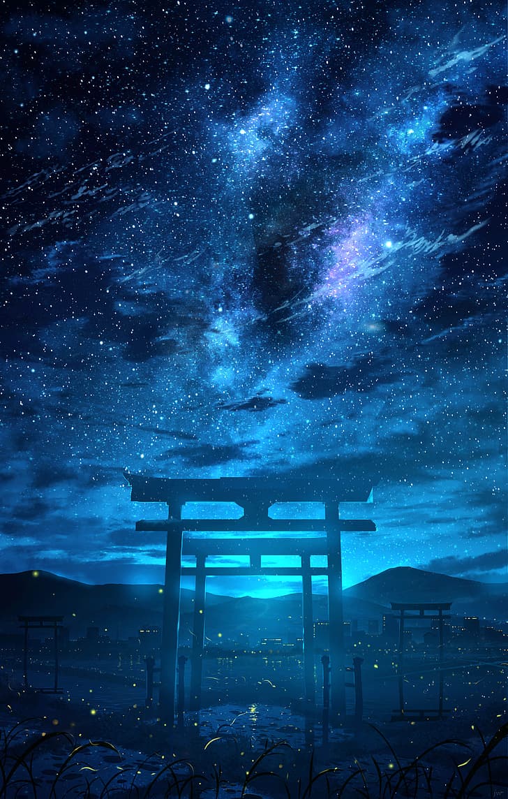 anime, HuashiJW, torii